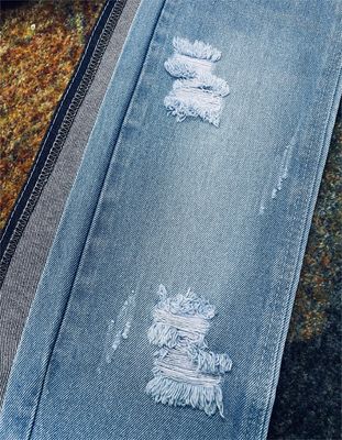 kopen 100% katoen DARK BLUE Heavy Weight Denim Stof 13.3OZ Voor jasje jeans online manufacture