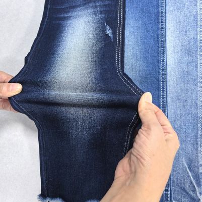 kopen Zwak Stretch TWILL Style Katoen Polyester DARK BLUE Denim Stof JSD3245 9.4OZ voor mode jeans online manufacture