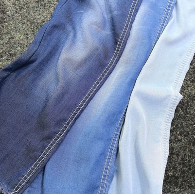 kopen 4.8oz lichtgewicht denim stof Lycell Spandex Stretch Plain Dark Blue online manufacture