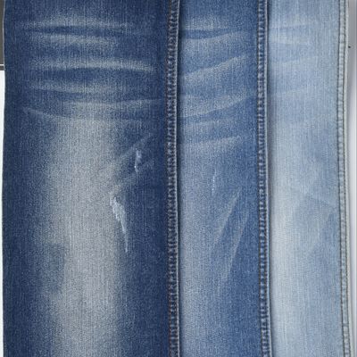 kopen Verminkingsbestendige katoenen polyester SPANDEX DENIM FABRIC QY005-3 8,7 oz online manufacture
