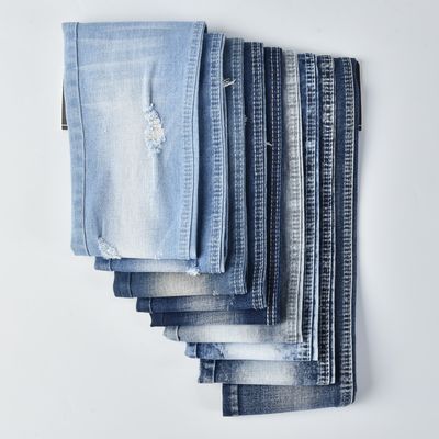 kopen Verminkingsbestendige katoenen polyester SPANDEX DENIM FABRIC QY017-1 9,5 oz online manufacture