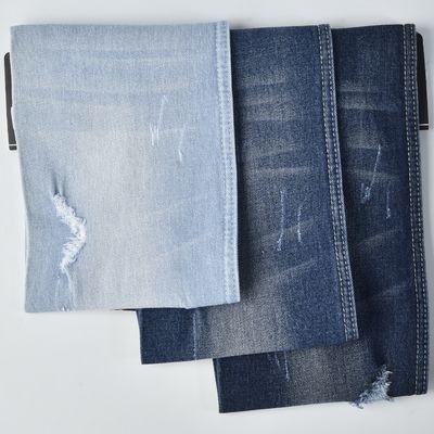 kopen Donkerblauw 10,1 oz polyester katoen spandex denim weefsel krimpbestendig online manufacture