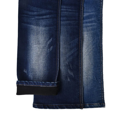 kopen Krimpbestendige nep gebreide denim 10,4 oz 46% katoen 48,2% polyeter 4,3% viscose 1,5% spandex online manufacture