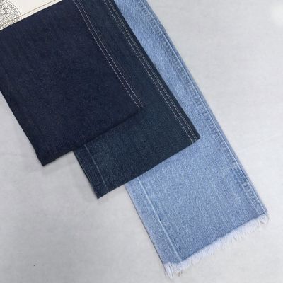 kopen 10oz donkerblauwe haringbon Jacquard Denim Stof Stretch Gratis Voor jeans of jas In voorraad online vervaardiging