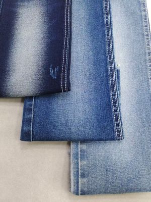 kopen Zwakke Stretch Katoen Polyester Donker Indigo Denim Stof JSD3037 9.6OZ online manufacture