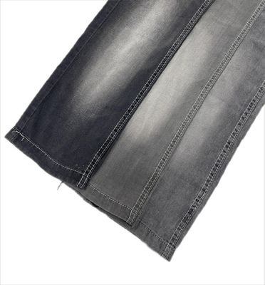 kopen Patroon GAREN GEVARFD Geweven Zwarte Kleur Zomer Lichtgewicht Slub Design Tencel Lyocell Elastische Denim Stof voor Jeans online manufacture