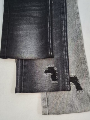 kopen 13OZ Zwaar Gewicht Superzacht Katoen Polyester ZWARTE/ZWARTE Denim Stof Voor Jeans online manufacture