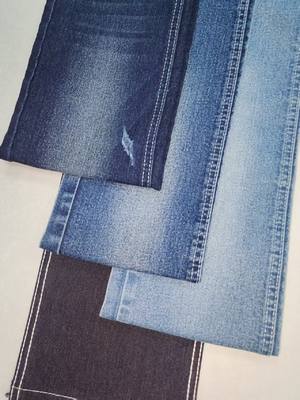 kopen High Stretch 55%Cotton Denim Stof DARK INDIGO TWILL stijl JSD3320-2 voor mode jeans Groothandel online manufacture