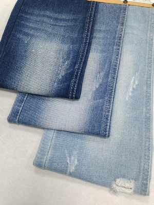 kopen Niet-strekkende katoen polyester 9,7 oz Denim Stof DARK INDIGO Twill Style Voor jeans online manufacture