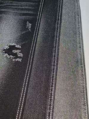 kopen 75% KATOEN niet-rekbare Denim Stof ZWART/ZWART JSD3135A-R voor jeans vintage kleding Groothandel denim online manufacture