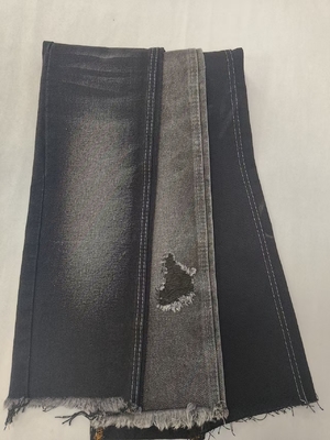 kopen 64,2% Katoen 14,2oz Katoen Polyester Gerecycled Vezel Zwart 180cm Denim stof 6x6 A606A online manufacture