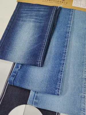 kopen TWILL-stijl Super stretch polyester rayon 56% katoen Denim stof JSD3389-2 voor Casual kleding jeans broek tassen online manufacture