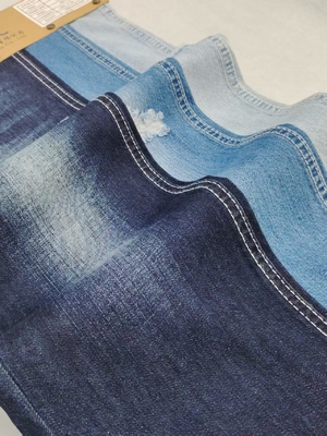 kopen 85% Katoen 15% Polyester Niet-rekbare Denim Stof 8.3oz Donker Indigo JSD3104-1 online manufacture