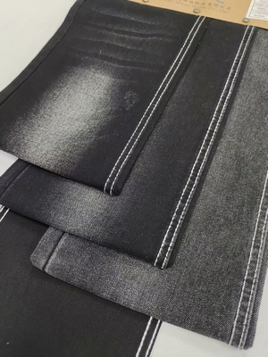 kopen 75% Katoen 25% Polyester Twill Denim Stof 9.4oz ZWART/ZWART voor spijkerbroeken online manufacture