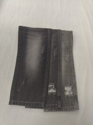 kopen 70% katoen 23% rayon 7% polyester denim stof 9,3 oz zwart wit online manufacture