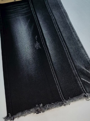 kopen Ronde stretch 74% katoen ZWART/ZWART twill stijl Denim Stof JSD3035A pak jongens jeans of damesbroeken online manufacture