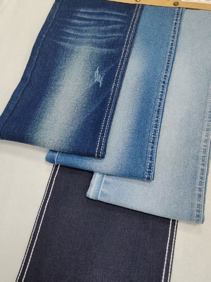 kopen Rekbaar comfort 55% katoen Denim Stof hoge kwaliteit 12*21/40+70 Constructie JSD3031 pak jeans Groothandel denim online manufacture