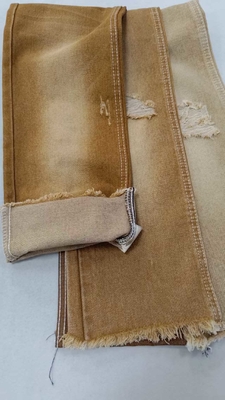 kopen Hoogwaardige 11.3oz Right Twill Khaki 10x7 Geen elastische denim stof JSD3022K voor mode jeans online manufacture