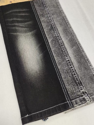kopen ZWART/ZWART 75% katoen hoog spandex verticaal bamboe garen 9,4 oz denim stof JSD3021A Voor jeans casual kleding online manufacture