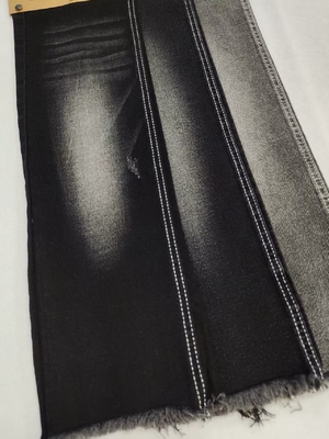 kopen 9.5oz Zeer Rekbare ZWARTE/ZWART Denim Stof Met 10*16/40+16/70 Constructie Voor Jeans online manufacture