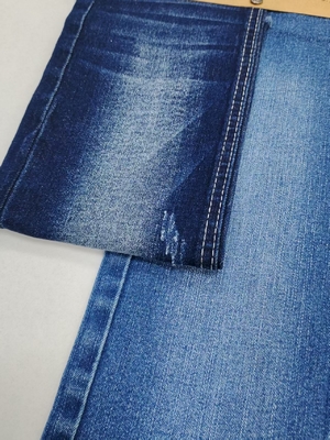 kopen Superzacht 69% katoen donker indigo Verticaal bamboe garen High stretch denim stof met 180cm volle breedte JSD3058 Voor jeans online manufacture