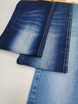 kopen 75% katoenen twill stijl hoge spandex 8,7 oz denim stof met 10 * 21/55 constructie voor jeans online manufacture