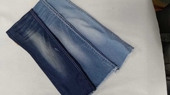 kopen OE Chemische Vezel Elastische Stof 6.5oz Donker indigo met volledige breedte 180cm 2/1 rechtse en keper Denim stof JSD3148 voor jeans online manufacture