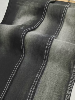 kopen 6.8oz Light Weight 61%Lyocell BLACK/BLACK Twill Style Stretch  Denim Fabric 69/71'' Full Width JSD2035A For Summer Jeans online manufacture