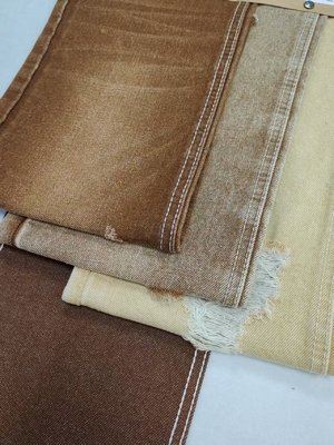 kopen 14oz Heavy Weight dark khaki Color Twill Style Denim Fabric 7*6 Construction Woven JSD3047F For Jeans online manufacture