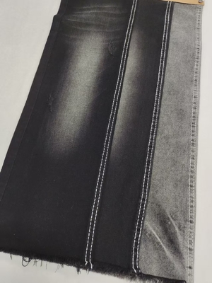 kopen 75% katoen 8,3 oz Middelgewicht Twill Stijl ZWART/ZWART Stretch Denim Stof 12S Voor Vrouwen Jeans online manufacture