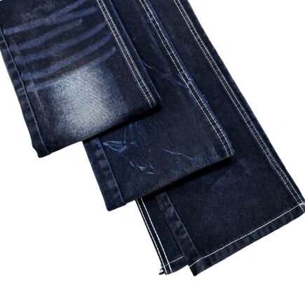kopen Blauwgrijs Gevlokt Denim Stof Super Zacht 10.5oz 70% Katoen Voor Jeans Of Jas online vervaardiging