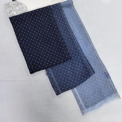 kopen Middelzware Polka Dot Cirkel Jacquard Denim Stof Katoen Polyester voor Mode Jeans online vervaardiging