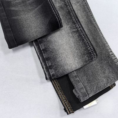 Zwart Kleur Goed Stretch 13OZ AW Zwaargewicht Twill Denim Stof Voor Man Jeans