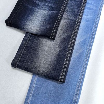 Warp Slub Cotton Spandex Donkerblauwe Jean Stof 8,6 oz Garens Geverfd Patroon