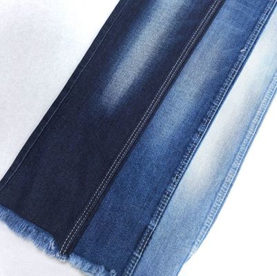 Krimpbestendig katoen spandex denim stof tri-core katoen spandex donkerblauw 11 oz