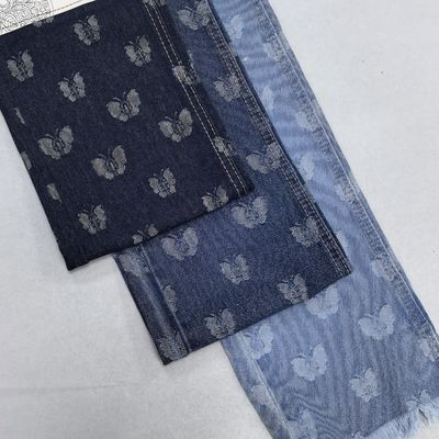 Herfst Winter Zware Denim Stof Casual Jas Strik Jacquard Gewassen Design Opstaande Kraag Jongens Twill Gewassen Design