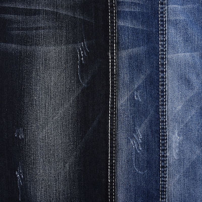 Spandex Stretch Dark Blue Denim Stof 9.3 Oz JX767-3 Met Krimp W 10-11% En Garens Aantal 8 7.5SB*10/40D 75D