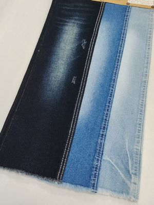Blue Gray Cotton Polyester Stretch Twill Style Denim Fabric 10S 9.3oz For Girl Jeans